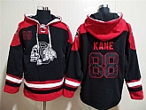 Blackhawks 88 Patrick Kane Black Skull All Stitched Pullover Hoodie,baseball caps,new era cap wholesale,wholesale hats